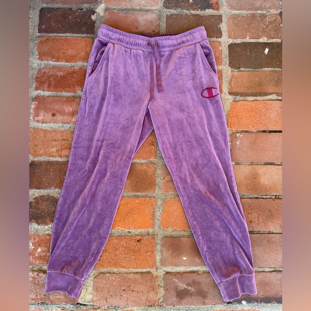 Champion velour jogger sweatpants
